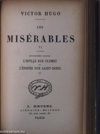 Les misérables I-VIII.