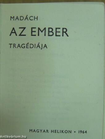 Az ember tragédiája (minikönyv)