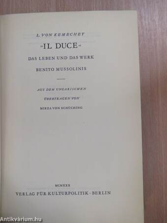 »Il Duce«