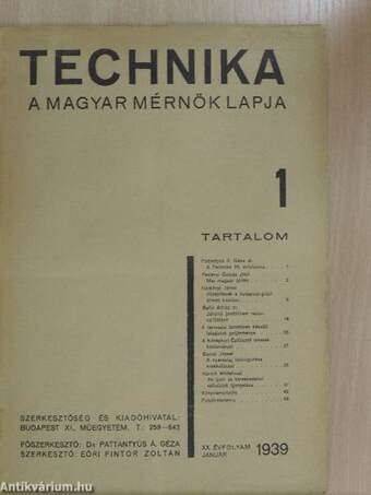 Technika 1939. január-december