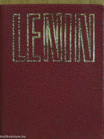 V. I. Lenin a sajtóról (minikönyv)/V. I. Lenin a sajtóról (orosz nyelvű) (minikönyv)