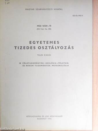 Egyetemes tizedes osztályozás 55.