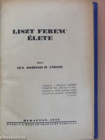 Liszt Ferenc élete