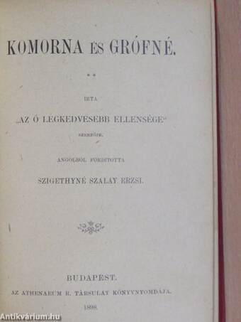 Komorna és grófné I-III.