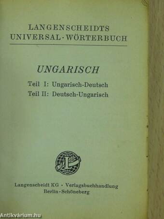 Langenscheidts Universal-Wörterbuch Ungarisch