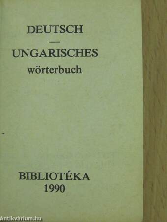 Magyar-német/Német-magyar miniszótár I-II. (minikönyv)