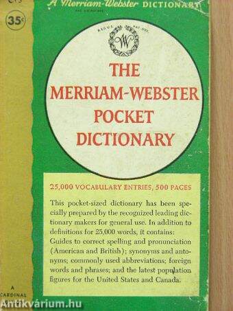 The Merriam-Webster Pocket Dictionary