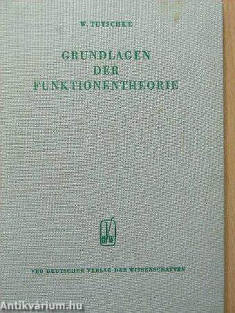 Grundlagen der Funktionentheorie