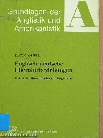 Englisch-deutsche Literaturbeziehungen II.