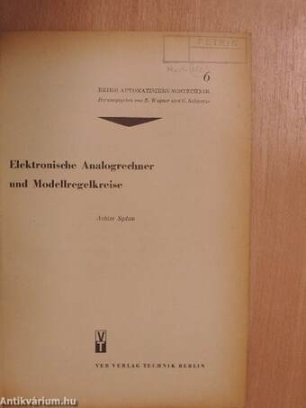 Elektronische Analogrechner und Modellregelkreise