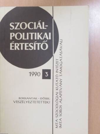 Szociálpolitikai értesítő 1990/3.