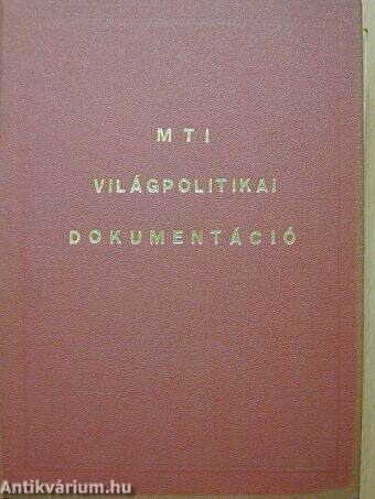 MTI világpolitikai dokumentáció 1974.