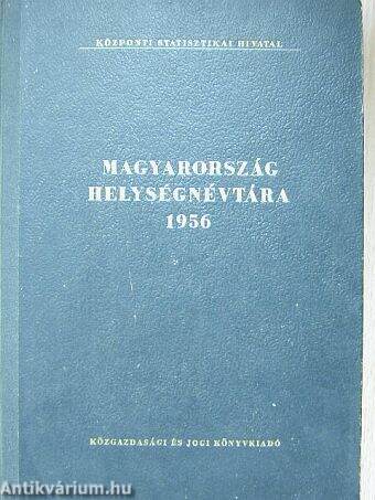Magyarország helységnévtára 1956