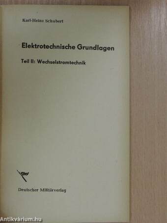 Elektrotechnische Grundlagen II.