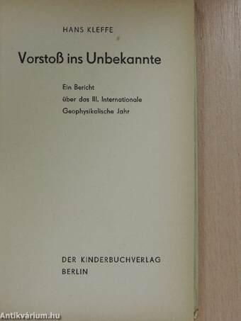 Vorstoß ins Unbekannte