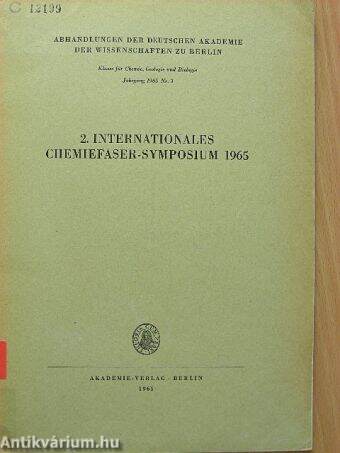 2. Internationales Chemiefaser-Symposium 1965