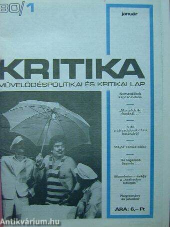 Kritika 1980-1981. (vegyes számok, 13 db)