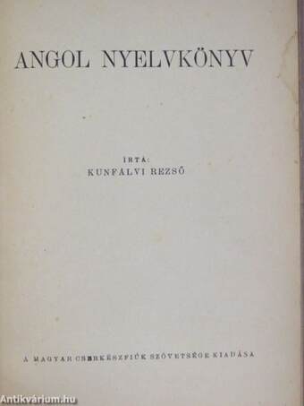 Angol nyelvkönyv