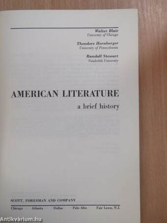 American literature a brief history