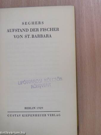 Aufstand der Fischer von St. Barbara