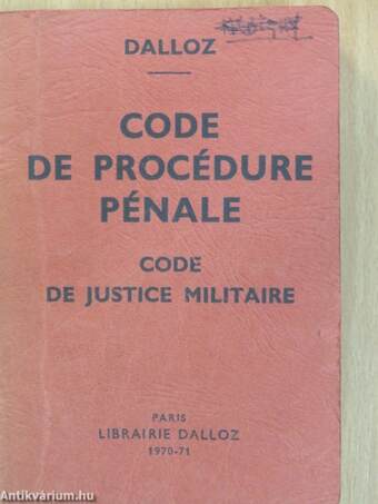 Code de procédure pénale