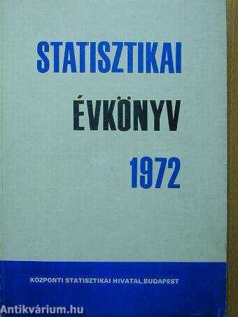 Statisztikai évkönyv 1972