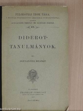 Diderot-tanulmányok