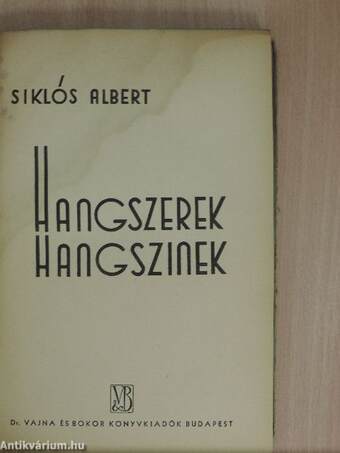 Hangszerek/Hangszinek