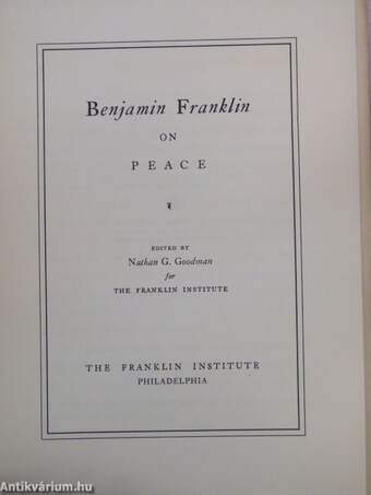 Benjamin Franklin on Peace