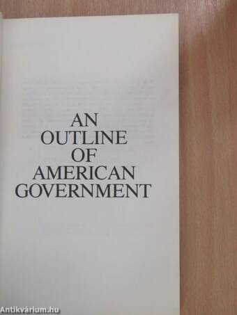 An Outline of American Government