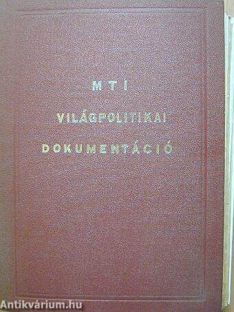 MTI világpolitikai dokumentáció 1972. január-december