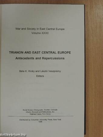 Trianon and East Central Europe