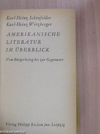 Amerikanische Literatur im Überblick