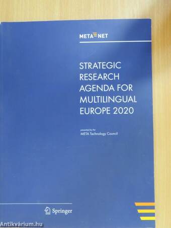 Strategic Research Agenda for Multilingual Europe 2020