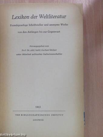 Lexikon der Weltliteratur