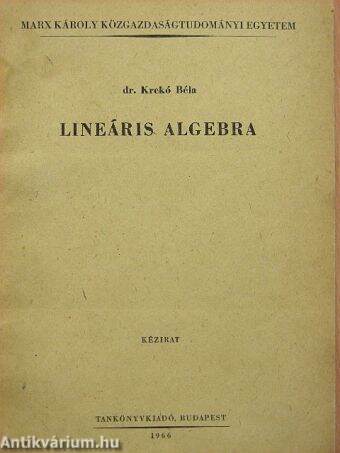 Lineáris algebra