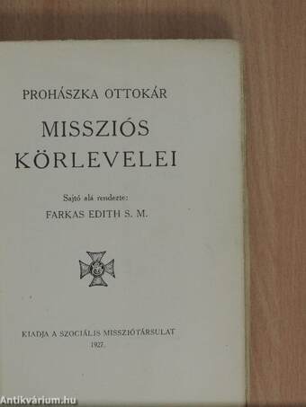 Prohászka Ottokár missziós körlevelei