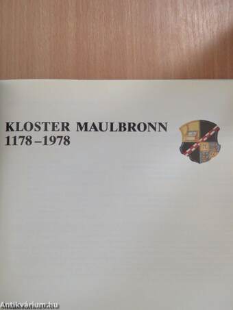 Kloster Maulbronn 1178-1978