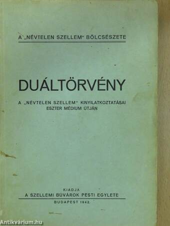 Duáltörvény