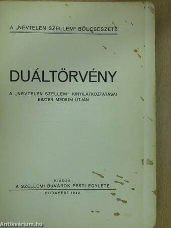 Duáltörvény