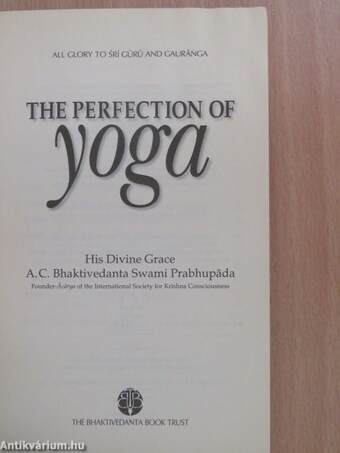 The perfection of Yoga