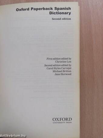 Oxford Paperback Spanish Dictionary