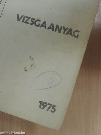 Művészeti munkavédelmi vizsgaanyag 1975