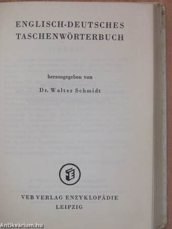 Englisch-Deutsches Taschenwörterbuch