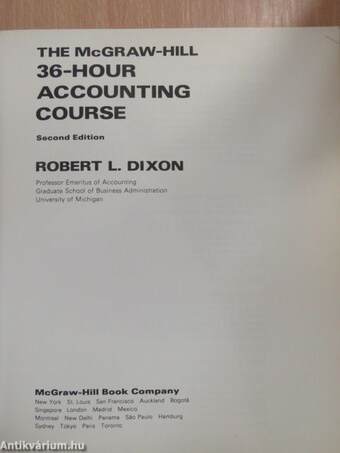 The McGraw-Hill 36-Hour Accounting Course