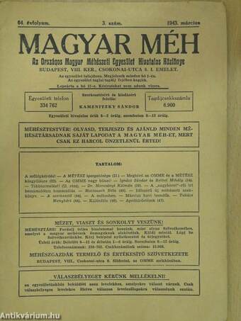 Magyar Méh 1943. március