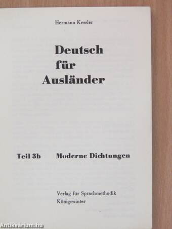 Deutsch für Ausländer 3b