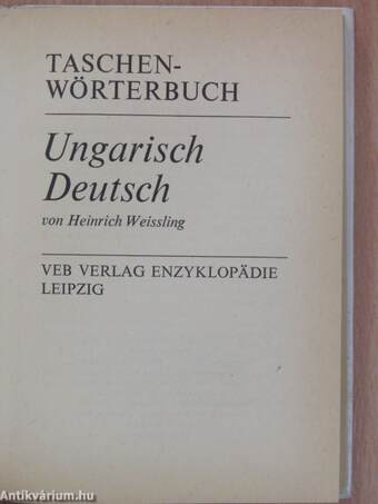 Taschenwörterbuch Ungarisch-Deutsch