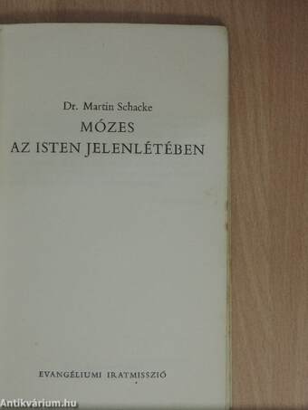 Mózes az Isten jelenlétében