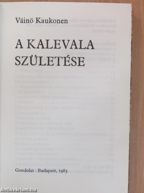 A Kalevala születése